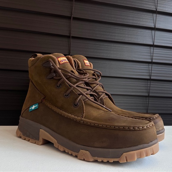 NWOT. Twisted X Mens 6" inch Nano Toe Waterproof Boot Distressed Saddle Size 10M - Picture 2 of 14